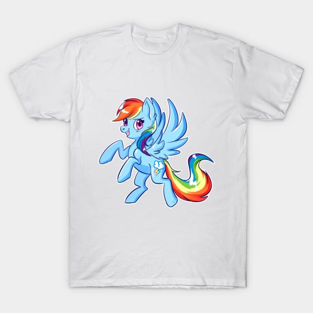 Rainbow Horse T-Shirt by AngelSoma